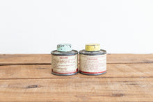 Load image into Gallery viewer, Ford FoMoCo Paint Cans Vintage Car Color Patch Cans Mint Green and Yellow - Eagle&#39;s Eye Finds
