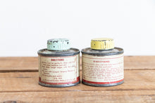 Load image into Gallery viewer, Ford FoMoCo Paint Cans Vintage Car Color Patch Cans Mint Green and Yellow - Eagle&#39;s Eye Finds
