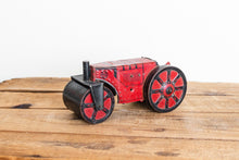 Load image into Gallery viewer, Marx Steam Roller Vintage Red Wind-Up Tin Litho Toy - Eagle&#39;s Eye Finds
