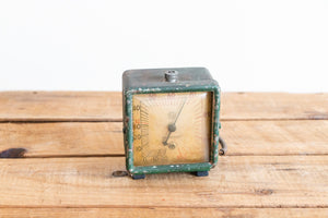 Green Temperature Gauge Vintage US Gauge Co Industrial Square Fahrenheit Thermometer - Eagle's Eye Finds