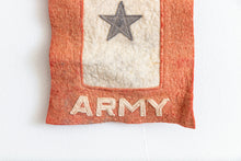 Load image into Gallery viewer, Blue Star Felt Army Banner Vintage Red White Blue Decor - Eagle&#39;s Eye Finds
