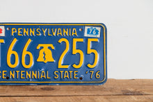 Load image into Gallery viewer, Pennsylvania 1976 License Plate Vintage Bicentennial Liberty Bell Wall Decor - Eagle&#39;s Eye Finds
