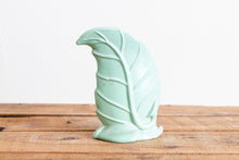 Load image into Gallery viewer, Haegar Leaf Vase Vintage Mid-Century Pottery Green Planter - Eagle&#39;s Eye Finds
