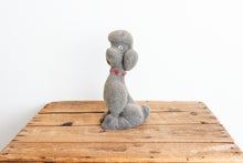Load image into Gallery viewer, Fuzzy Cement Poodle Vintage Dog Statue Figure Doorstop - Eagle&#39;s Eye Finds
