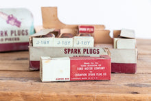 Load image into Gallery viewer, Ford Champion Spark Plug J18-Y Box Vintage NOS Auto Advertising - Eagle&#39;s Eye Finds
