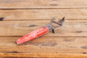 Primitive Can and Bottle Opener Vintage Red Kitchen Gadget Decor - Eagle's Eye Finds