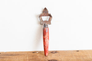 Primitive Can and Bottle Opener Vintage Red Kitchen Gadget Decor - Eagle's Eye Finds