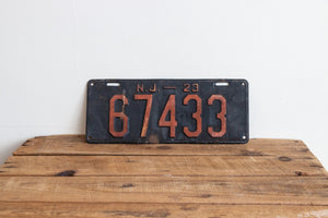 New Jersey 1923 License Plate Vintage Wall Hanging Decor - Eagle's Eye Finds