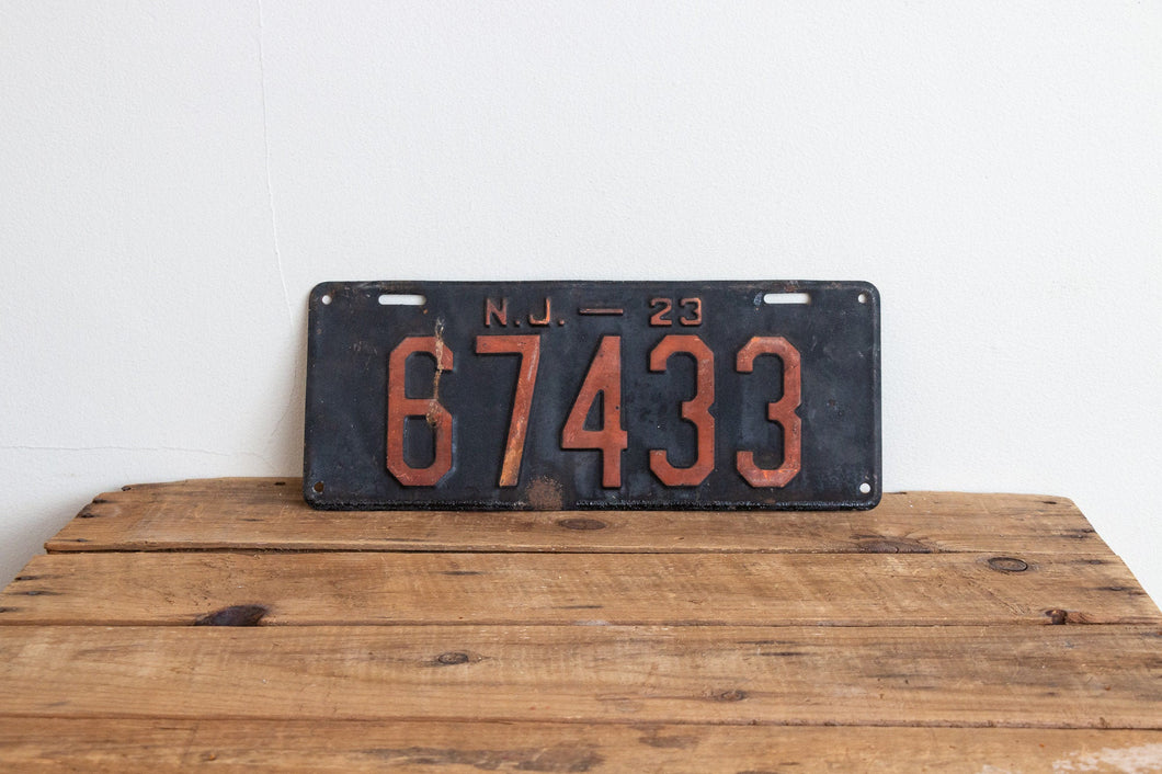 New Jersey 1923 License Plate Vintage Wall Hanging Decor - Eagle's Eye Finds