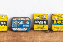Load image into Gallery viewer, Buss Fuse Boxes and Fuses Vintage Small graphics Bundle Set - Eagle&#39;s Eye Finds
