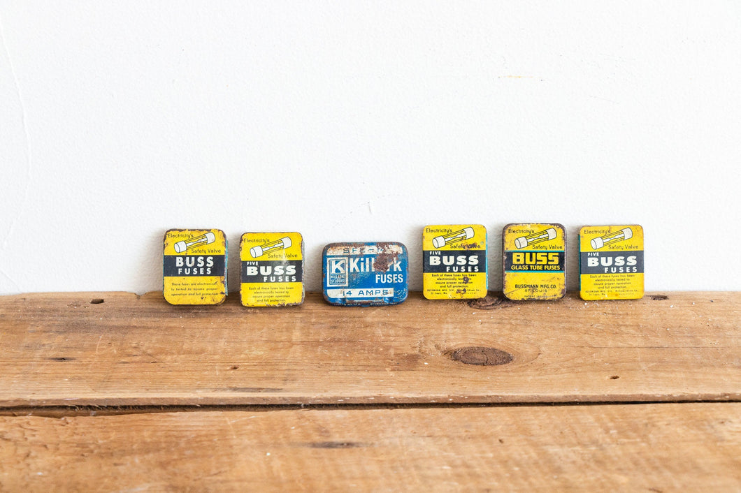 Buss Fuse Boxes and Fuses Vintage Small graphics Bundle Set - Eagle's Eye Finds