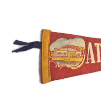 Load image into Gallery viewer, Atlantic City New Jersey Red Felt Pennant Vintage Nautical Wall Decor - Eagle&#39;s Eye Finds
