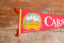 Load image into Gallery viewer, Carson City Nevada Red Felt Pennant Vintage Travel Wall Decor - Eagle&#39;s Eye Finds
