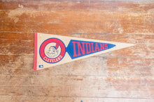 Load image into Gallery viewer, Cleveland Indians Felt Pennant Vintage MLB Baseball Sports Decor - Eagle&#39;s Eye Finds
