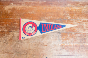 Cleveland Indians Felt Pennant Vintage MLB Baseball Sports Decor - Eagle's Eye Finds