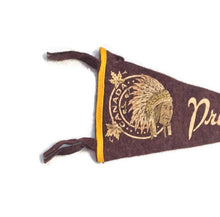 Load image into Gallery viewer, Princeton British Columbia Canada Maroon Felt Pennant Vintage Travel Wall Decor - Eagle&#39;s Eye Finds
