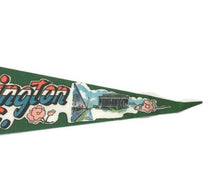 Load image into Gallery viewer, Washington DC Green Felt Pennant Vintage Wall Decor - Eagle&#39;s Eye Finds
