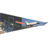 Load image into Gallery viewer, Kennedy Space Center Florida Felt Pennant Vintage Decor - Eagle&#39;s Eye Finds
