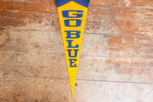 Load image into Gallery viewer, University of Michigan Felt Pennant Vintage New Old Stock Decor - Eagle&#39;s Eye Finds
