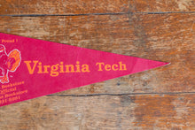 Load image into Gallery viewer, Virginia Tech University Felt Pennant Vintage College Wall Decor - Eagle&#39;s Eye Finds

