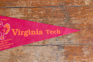 Virginia Tech University Felt Pennant Vintage College Wall Decor - Eagle's Eye Finds