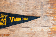 Load image into Gallery viewer, Vanderbilt University Felt Pennant Mini Vintage College Wall Decor - Eagle&#39;s Eye Finds

