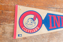 Load image into Gallery viewer, Cleveland Indians Felt Pennant Vintage MLB Baseball Sports Decor - Eagle&#39;s Eye Finds
