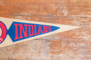 Cleveland Indians Felt Pennant Vintage MLB Baseball Sports Decor - Eagle's Eye Finds