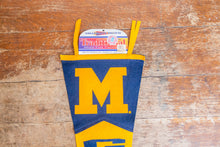 Load image into Gallery viewer, University of Michigan Felt Pennant Vintage New Old Stock Decor - Eagle&#39;s Eye Finds
