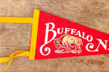 Load image into Gallery viewer, Buffalo New York Felt Pennant Vintage Red Wall Decor - Eagle&#39;s Eye Finds
