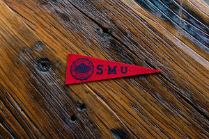 Southern Methodist University SMU Mini Felt Pennant Vintage Dorm Decor - Eagle's Eye Finds