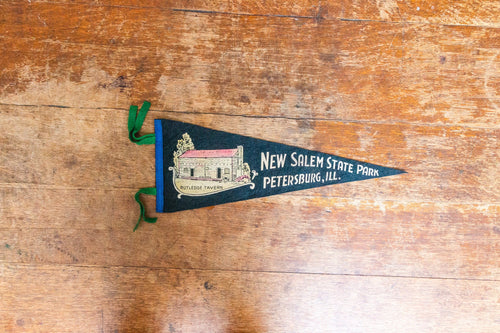 New Salem State Park Illinois Felt Pennant Vintage Wall Decor - Eagle's Eye Finds