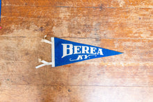 Load image into Gallery viewer, Berea Kentucky Blue Felt Pennant Vintage Wall Decor - Eagle&#39;s Eye Finds
