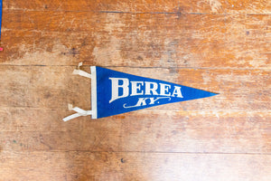 Berea Kentucky Blue Felt Pennant Vintage Wall Decor - Eagle's Eye Finds
