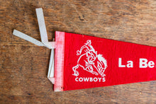 Load image into Gallery viewer, LaBelle High School Cowboys Felt Pennant Vintage Florida Wall Decor - Eagle&#39;s Eye Finds
