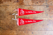 Load image into Gallery viewer, LaBelle High School Cowboys Felt Pennant Vintage Florida Wall Decor - Eagle&#39;s Eye Finds
