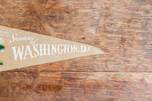 Load image into Gallery viewer, Washington DC Beige Felt Pennant Vintage Wall Decor - Eagle&#39;s Eye Finds
