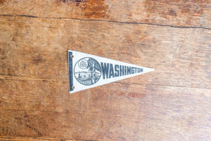 Washington State Pennant Vintage Mini White Wall Decor - Eagle's Eye Finds