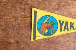 Yakima Washington Pennant Vintage Mini Yellow Wall Decor - Eagle's Eye Finds
