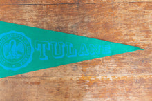 Load image into Gallery viewer, Tulane University Felt Pennant Vintage College Wall Decor - Eagle&#39;s Eye Finds
