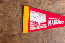 Load image into Gallery viewer, Marengo Cave Indiana Felt Pennant Vintage MCM Wall Decor - Eagle&#39;s Eye Finds

