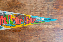 Load image into Gallery viewer, Salt Lake City Utah Retro Felt Pennant Vintage UT Wall Decor - Eagle&#39;s Eye Finds

