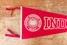 Load image into Gallery viewer, Indiana University Felt Pennant Large Vintage College Wall Decor - Eagle&#39;s Eye Finds
