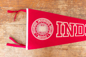 Indiana University Felt Pennant Large Vintage College Wall Decor - Eagle's Eye Finds