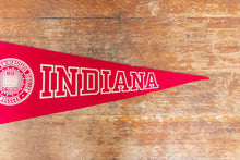 Load image into Gallery viewer, Indiana University Felt Pennant Large Vintage College Wall Decor - Eagle&#39;s Eye Finds
