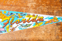 Load image into Gallery viewer, Florida State Retro Felt Pennant Vintage FL Wall Decor - Eagle&#39;s Eye Finds
