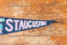 Load image into Gallery viewer, St. Augustine Florida Felt Pennant Vintage Black FL Wall Decor - Eagle&#39;s Eye Finds
