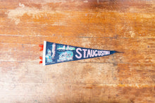 Load image into Gallery viewer, St. Augustine Florida Felt Pennant Vintage Black FL Wall Decor - Eagle&#39;s Eye Finds
