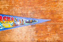 Load image into Gallery viewer, Nebraska State Retro Felt Pennant Vintage Blue NE Wall Decor - Eagle&#39;s Eye Finds
