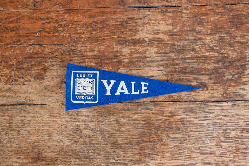 Yale University Mini Felt Pennant Vintage College Wall Decor - Eagle's Eye Finds